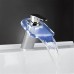 Tap Glass Color Waterfall Bathroom Sink Faucet Basin Temperature Mixer tap - B076Z7R261